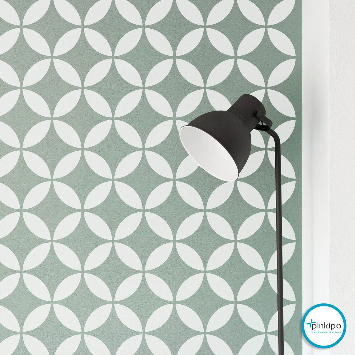 Circle WALL STENCIL Modern Wall Stencils for Painting Etsy