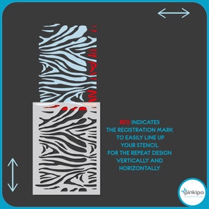 Zebra Pattern Wall Stencil, Large Allover Reusable Painting Stencil - Etsy