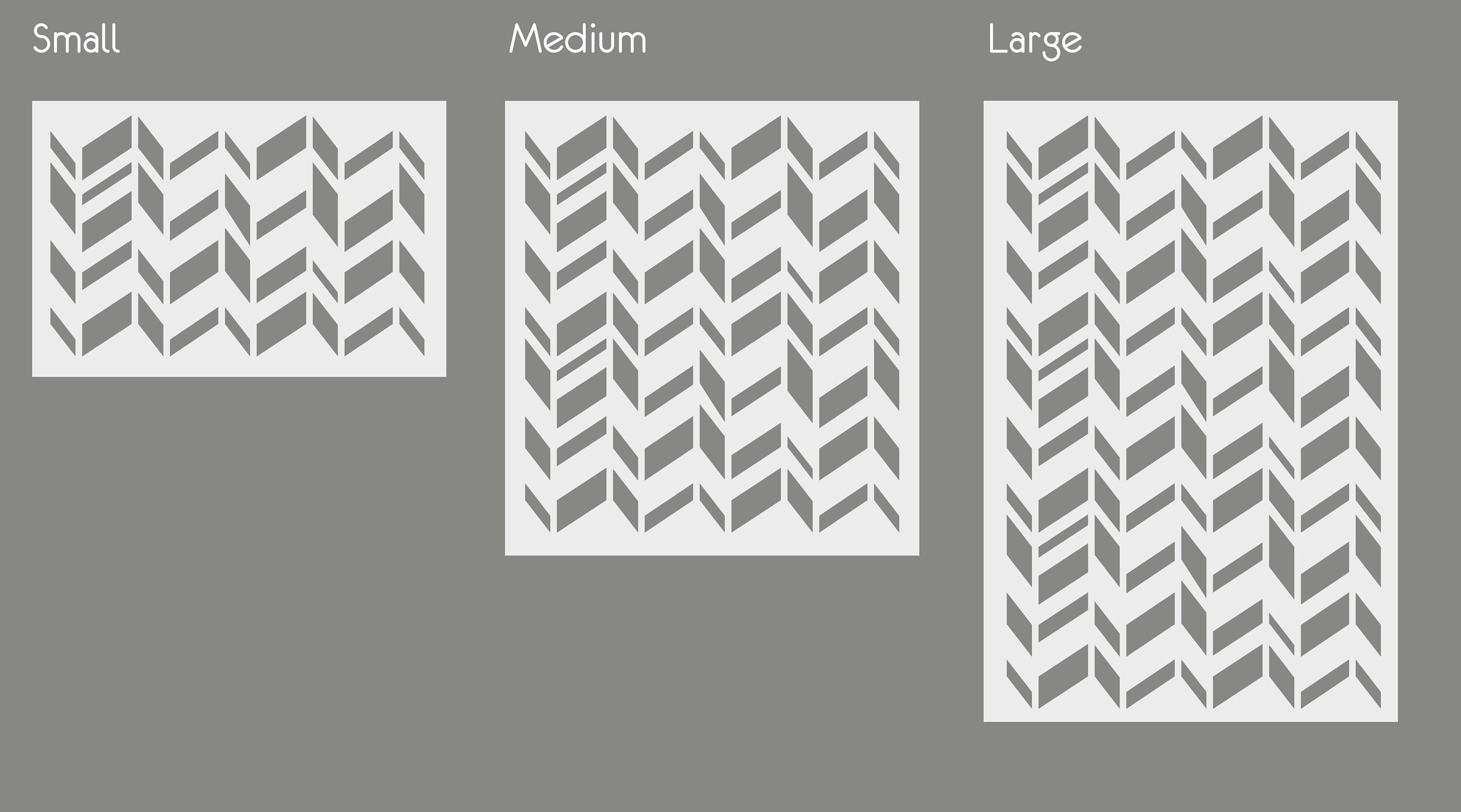 Chevron Vl LARGE WALL STENCIL Modern Geometric Wall Etsy
