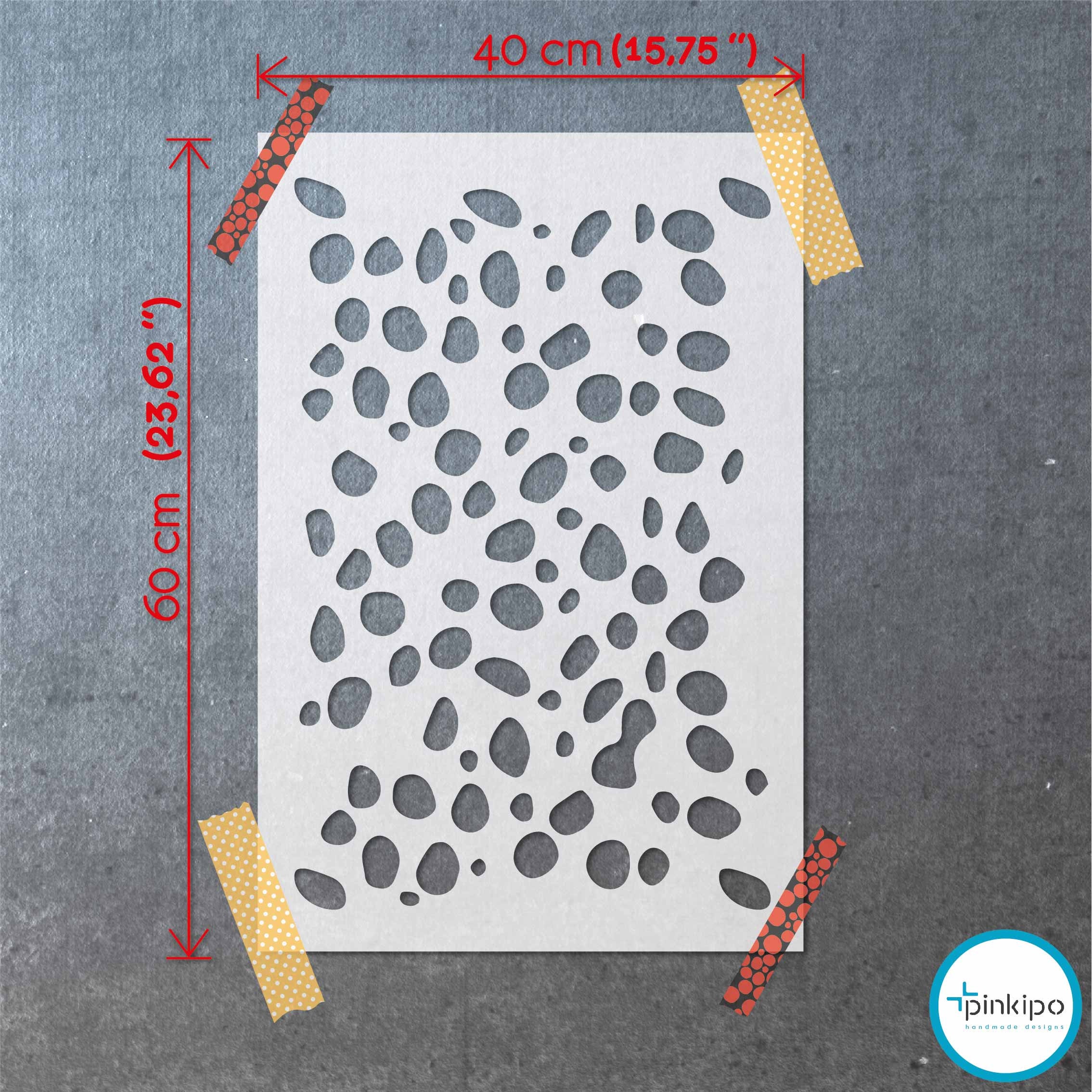 Dalmatian Spots LARGE WALL STENCIL Modern Wall Stencils | Etsy