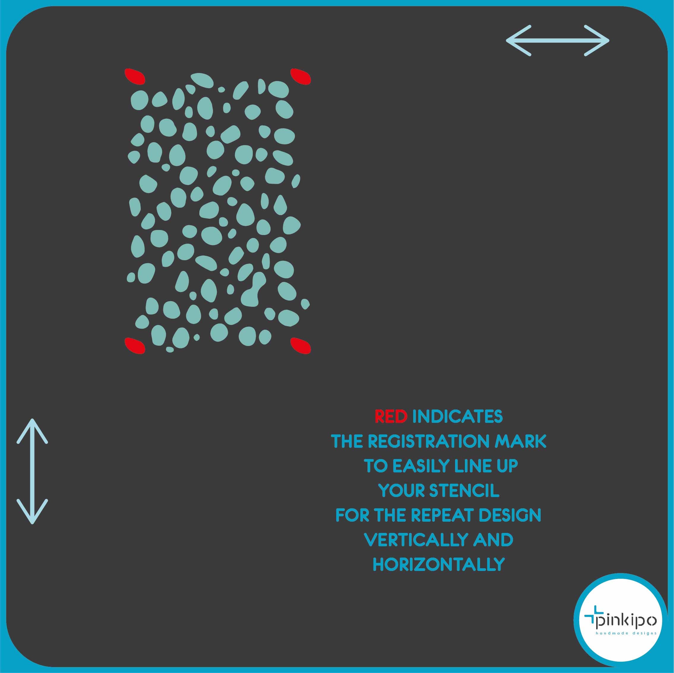 Dalmatian Spots LARGE WALL STENCIL Modern Wall Stencils | Etsy