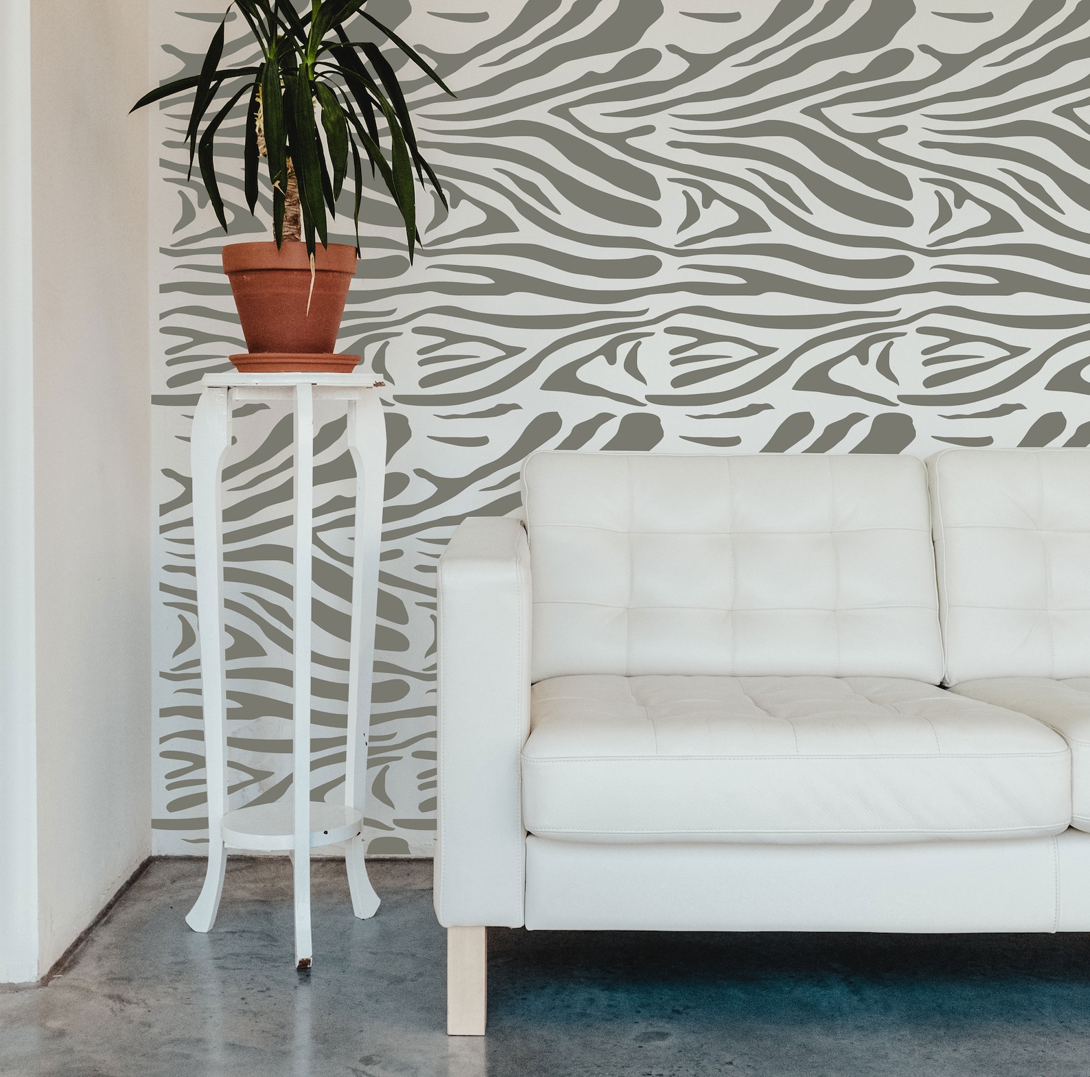 Zebra Pattern Wall Stencil, Large Allover Reusable Painting Stencil - Etsy