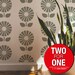 Sunflower, Large WALL STENCIL, Modern Wall Stencils for Painting, Stencils For Walls, FLORAL  Wall Stencil Pattern, for kids room 