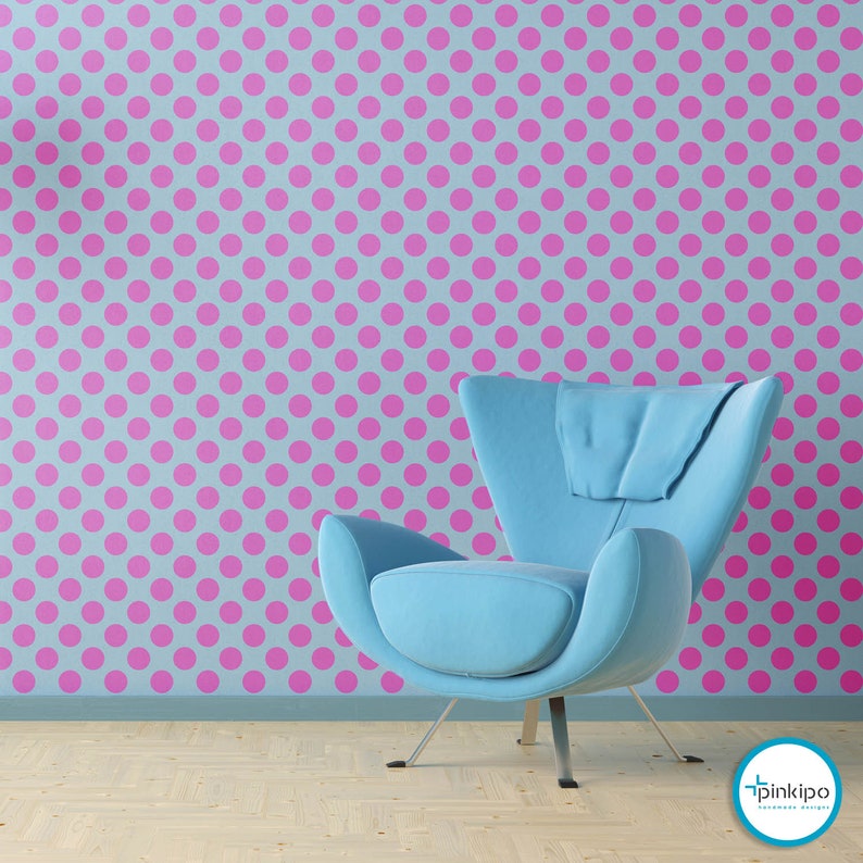 Polka Dot Wall STENCIL Modern Wall Stencils for Painting Etsy
