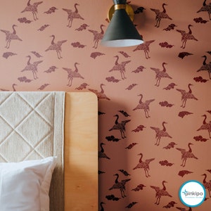 Stork Club - Wall STENCIL  Modern Wall Stencils for Painting  - Stencils For Walls,  Wall Stencil, Pinkipo