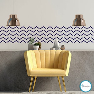 Chevron V - WALL STENCIL  Modern Wall Stencils for Painting  - Stencils For Walls,  Wall Stencil, Pinkipo