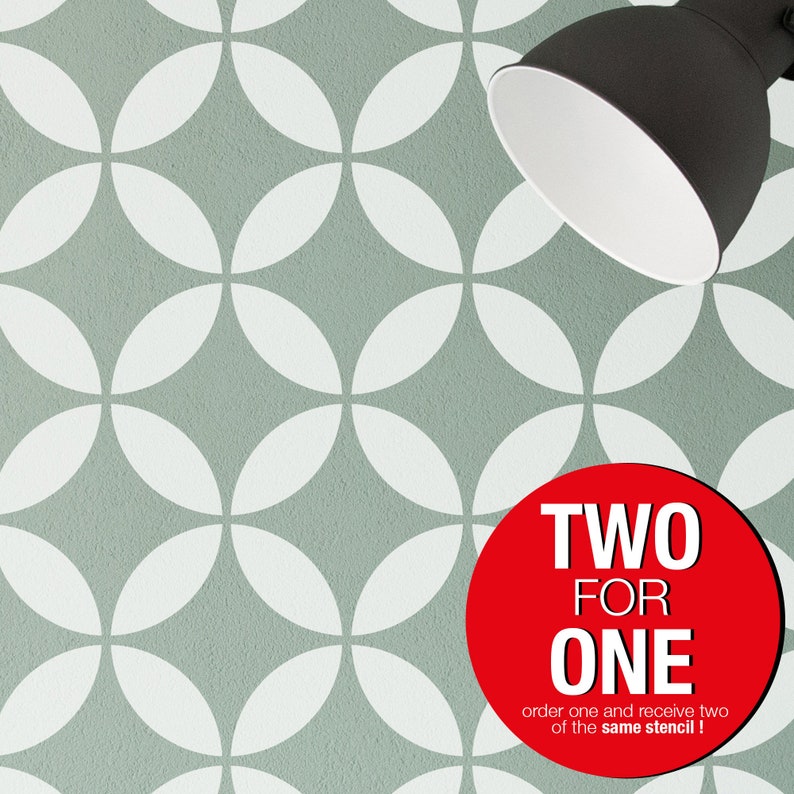 Circle WALL STENCIL Modern Wall Stencils for Painting Etsy Canada