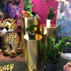 Gold Silver Elastic Backdrop Stretch Fabric Cylinder Cover Wedding Birthday Party Decoration Background Booth Props