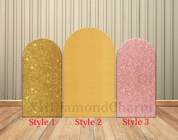 Banner per addio al nubilato con glitter oro nero, sfondo