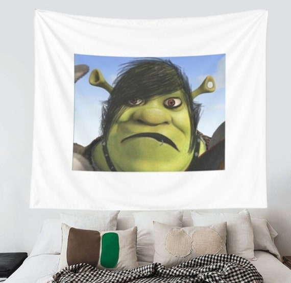 Shrek meme face - Shrek - Tapestry