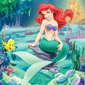 5D Diamond Painting Mosaic Rhinestone Ariel And Flounder Cross Craft Handmade 5D Diamond Painting Mosaic Rhinestone Ariel And Flounder Cross Craft Handmade