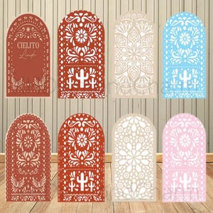 Custom Mexican Fiesta Arch Backdrop Cielito Lindo Arch Background Birthday Party Bride Shower Wedding Covers Chiara Arch Background Decor
