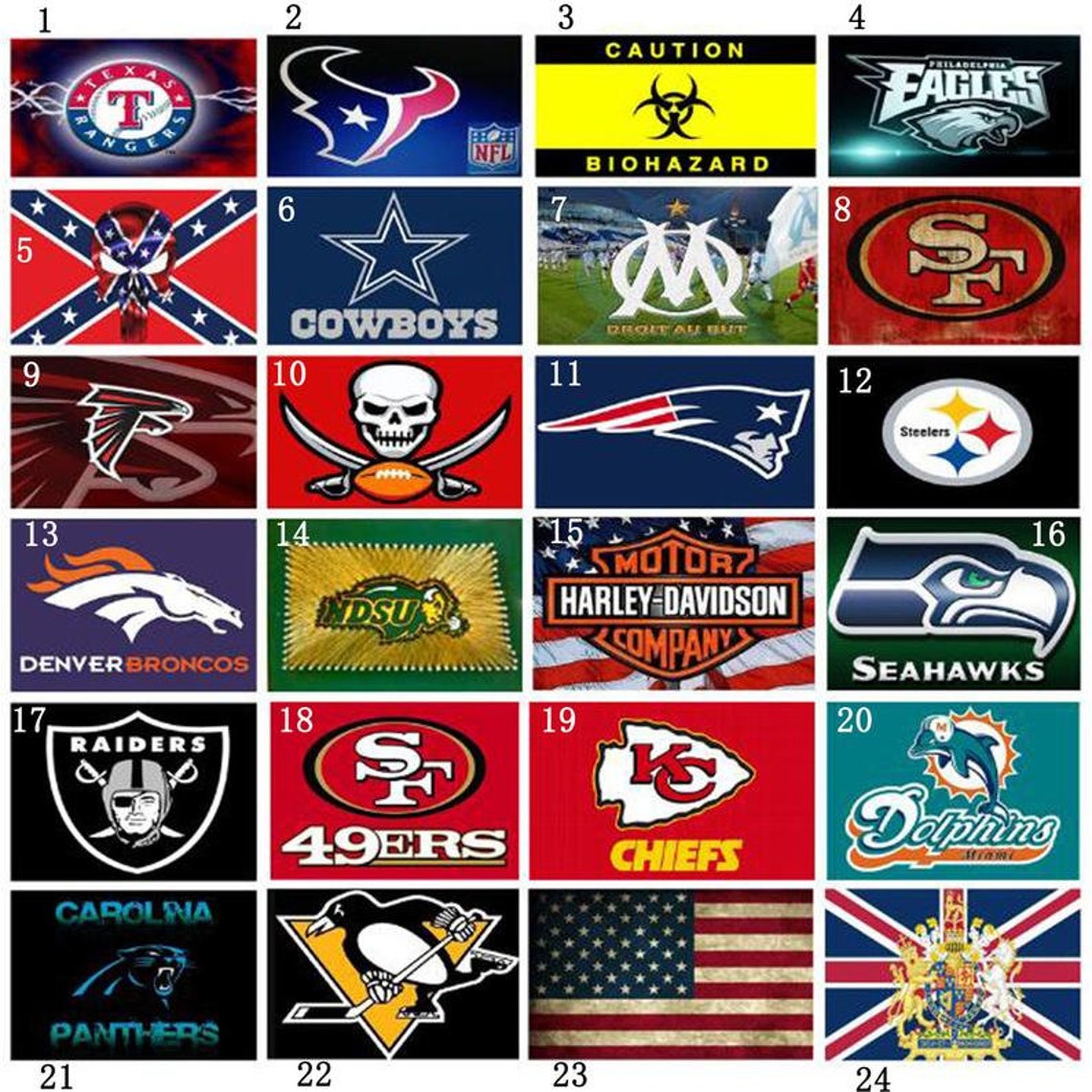 5D Diamond Painting Full Square / Round Drill NFL Team logo | Etsy