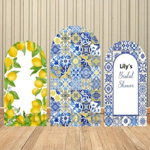 Sfondo ad arco personalizzato, sfondo per baby shower per adulti con motivo marocchino mediterraneo, sfondo per arco Chiara, sfondo per foto