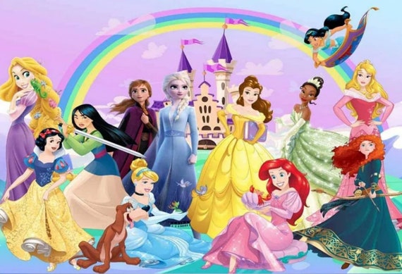 Spring Castle Backdrop 10x8ft For Princess Birthday Party...