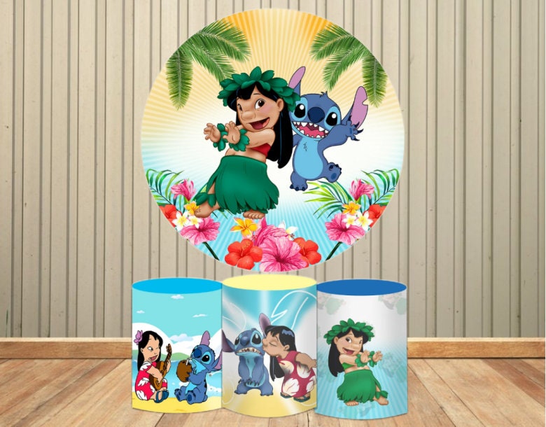 Backdrops for Lilo and Stitch Birthday Party Decorations Supplies