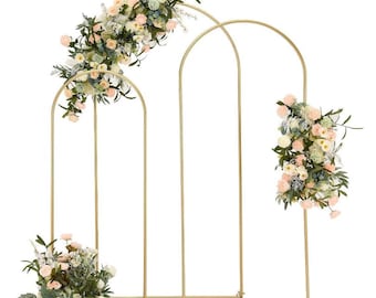 Metal Arch Backdrop Stand, Gold Wedding Flower Balloon Backdrop Stand, Birthday Party Arched Backdrop Frame, Baby Shower Party Decorate