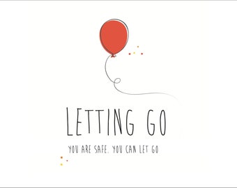 Letting Go' Postcard