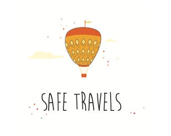 Safe Travels' Postcard