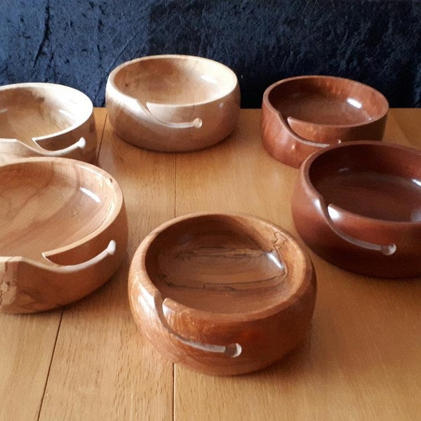 BACK IN STOCK - Wooden Yarn Bowls -  Ideal Crafters Gift - Hand Turned - Proudly Made in Great Britain