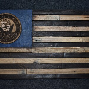 Mini amerikanische Flagge - USN