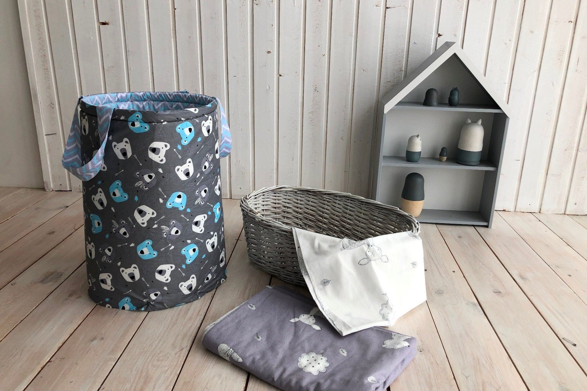 Kinder Spielzeug Speicher Speicher-Korb-Kindergarten Stoff | Etsy