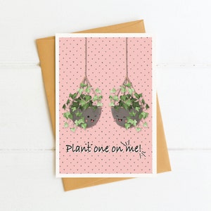 Día de San Valentín / Tarjeta Plant One On Me / Tarjetas de Plantas / Tarjetas Missing You / Tarjetas Pensando en Ti / Impresiones / Tarjeta de Día de San Valentín / Tarjeta de Amor