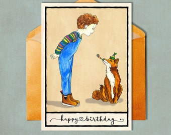 Carte D'anniversaire Personnalisée En Patins à Roulettes, Laissez