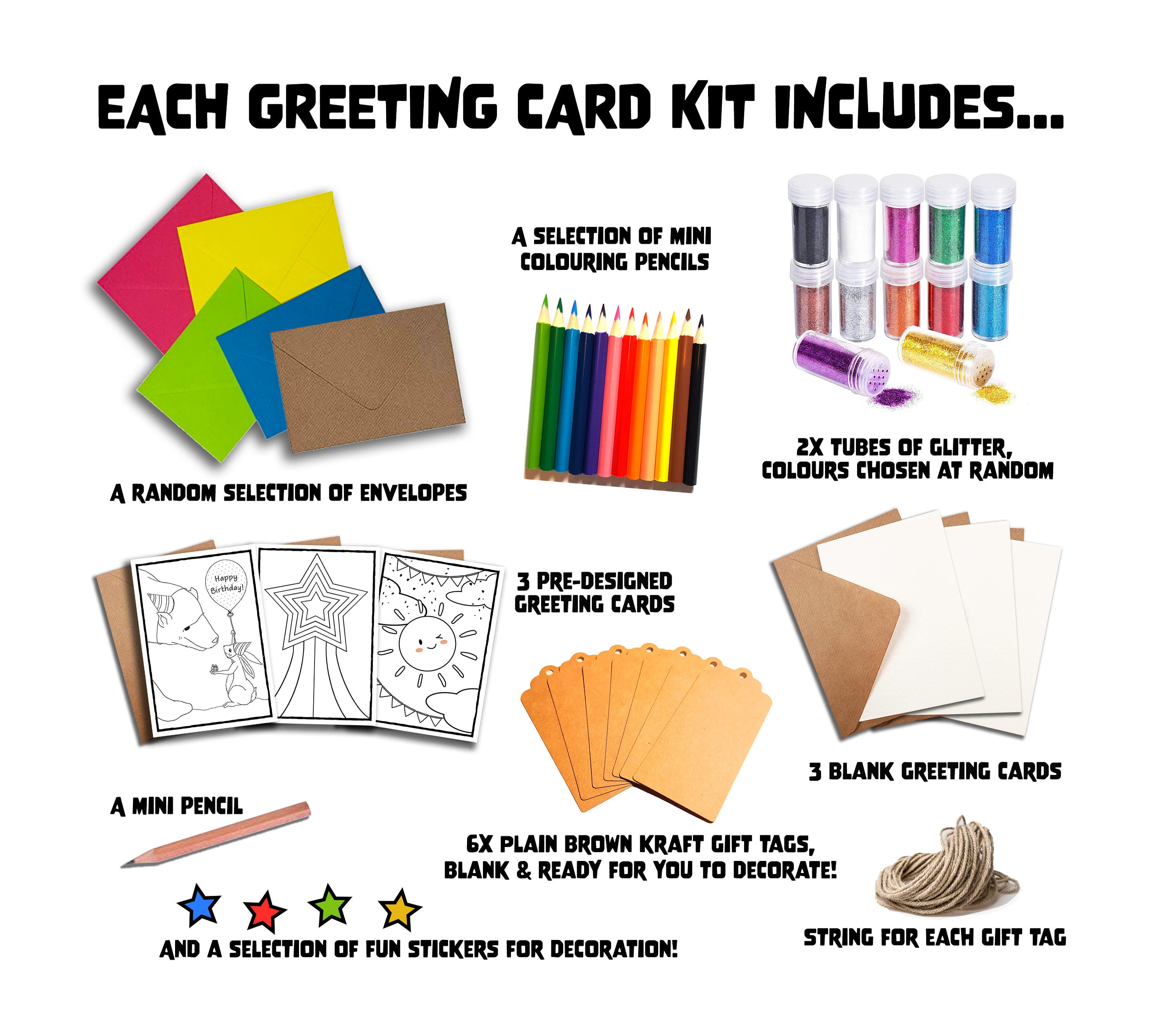 kids card making set creative kids greeting card making material