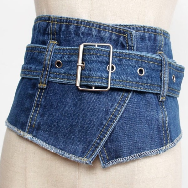 Denim Belt - Etsy