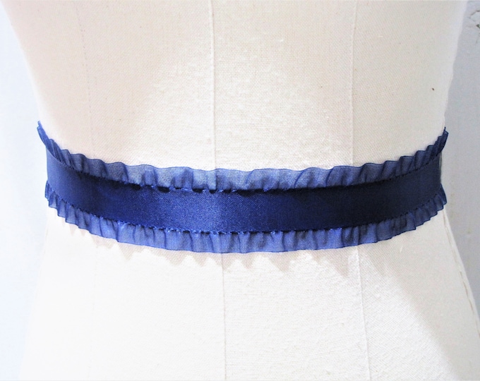 Navy Blue Bridal Sash / Double Face Sash Ribbon / Ribbon Sash / DIY ...