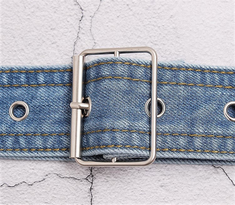 【AAKE】[BELT SET] INCISION LINE DENIM Armormark D490K7 Double Sided Serpentine Belt - 0.98