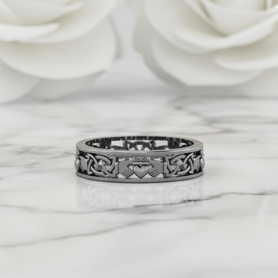 Brother Gifted Ring, Father Gift Ring, Man's Ring, Black Rhodium ...