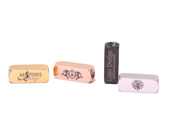 Free Shipping 10Pcs Gold Rectangle Spacer 316L Stainless Steel Logo Laser Engraved Beads For Diy Jewelry Making,6x16x2.2mm LG13