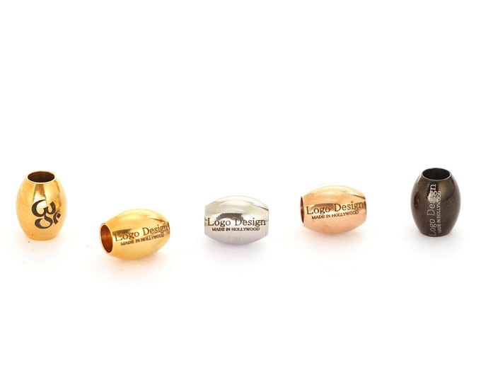 Custom Logo Beads by SimplyLuxuryJewelry on Etsy