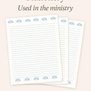 Papelería para escribir cartas de los Testigos de Jehová: Diseño de fuente de agua / Imprimible espiritual para animar el ministerio