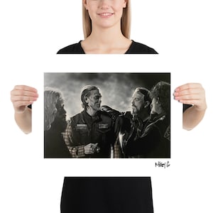 Sons of Anarchy Glossy Poster Print by Mikey G Art