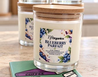Blueberry Parfait Hand-Poured Coconut Soy Candle