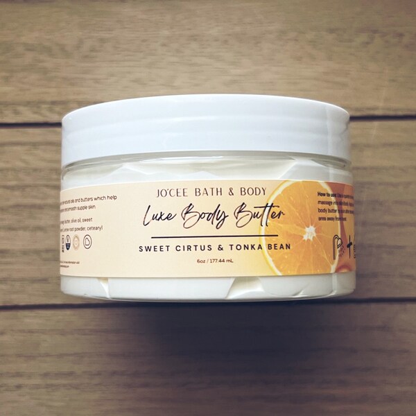 Sweet Citrus & Tonka Bean Luxe Body Butter