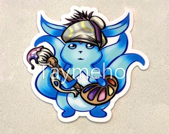Pictomancer Carbuncle (Pictobuncle) FFXIV Matte Vinyl Sticker