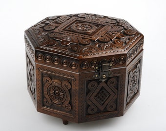 jewellery box Wood jewelry box hand carved wooden box jewelry box \u0441arved wood box anniversary gift jewelry case wooden wooden box