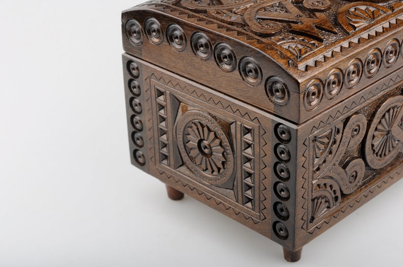 wooden box hand carved wooden box jewelery box Wood jewelry box anniversary gift jewelry box \u0441arved wood box jewelry case wooden
