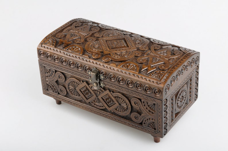 wooden box hand carved wooden box jewelery box Wood jewelry box anniversary gift jewelry box \u0441arved wood box jewelry case wooden