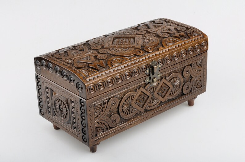 wooden box hand carved wooden box jewelery box Wood jewelry box anniversary gift jewelry box \u0441arved wood box jewelry case wooden