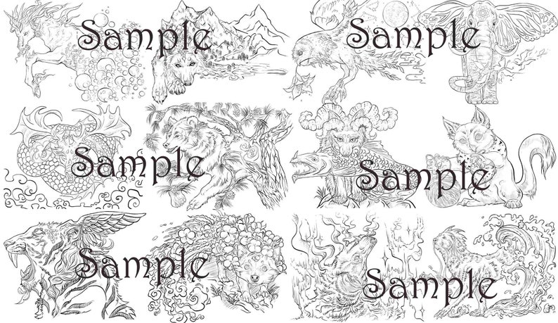 My Fantasy Bestiary PDF Instant Download Printable Files | Etsy