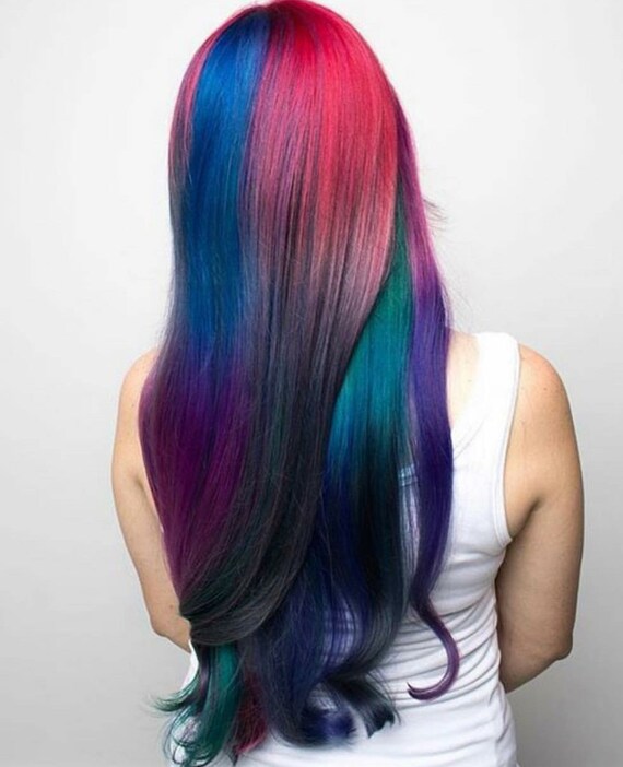 Cia Kett Tape In Extension Red Hair Purple Hair Blue Hair Etsy