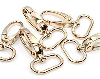 5x Karabinerhaken 50x25mm Nickel Matt
