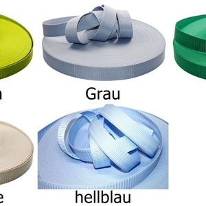 3m Gurtband 30mm Taschengurt Gurtbänder Farbwahl 0,58 EUR/m image 5