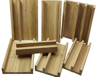 Kerzenverpackung Eiche rohlinge für Stabkerzen Geschenke Klötzchen Geburtstag Mitbringsel Freude DIY Handarbeit