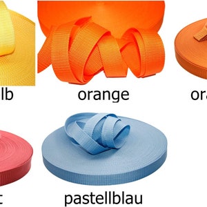 3m Gurtband 30mm Taschengurt Gurtbänder Farbwahl 0,58 EUR/m image 8